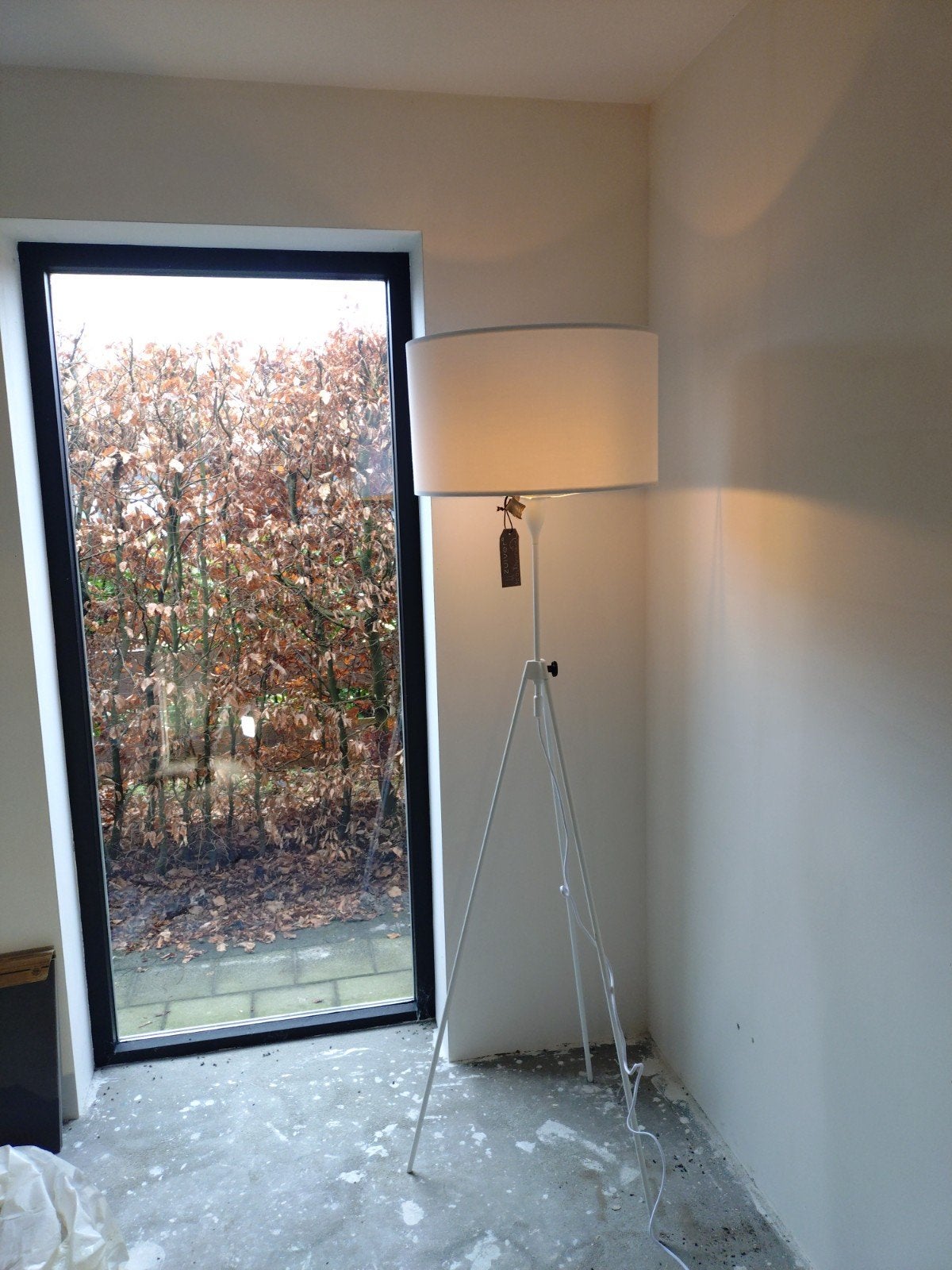Zuiver Tripod Vloerlamp met Witte Kap, Ophalen, Modern, Scandinavisch, E27 (groot), 150 tot 200 cm