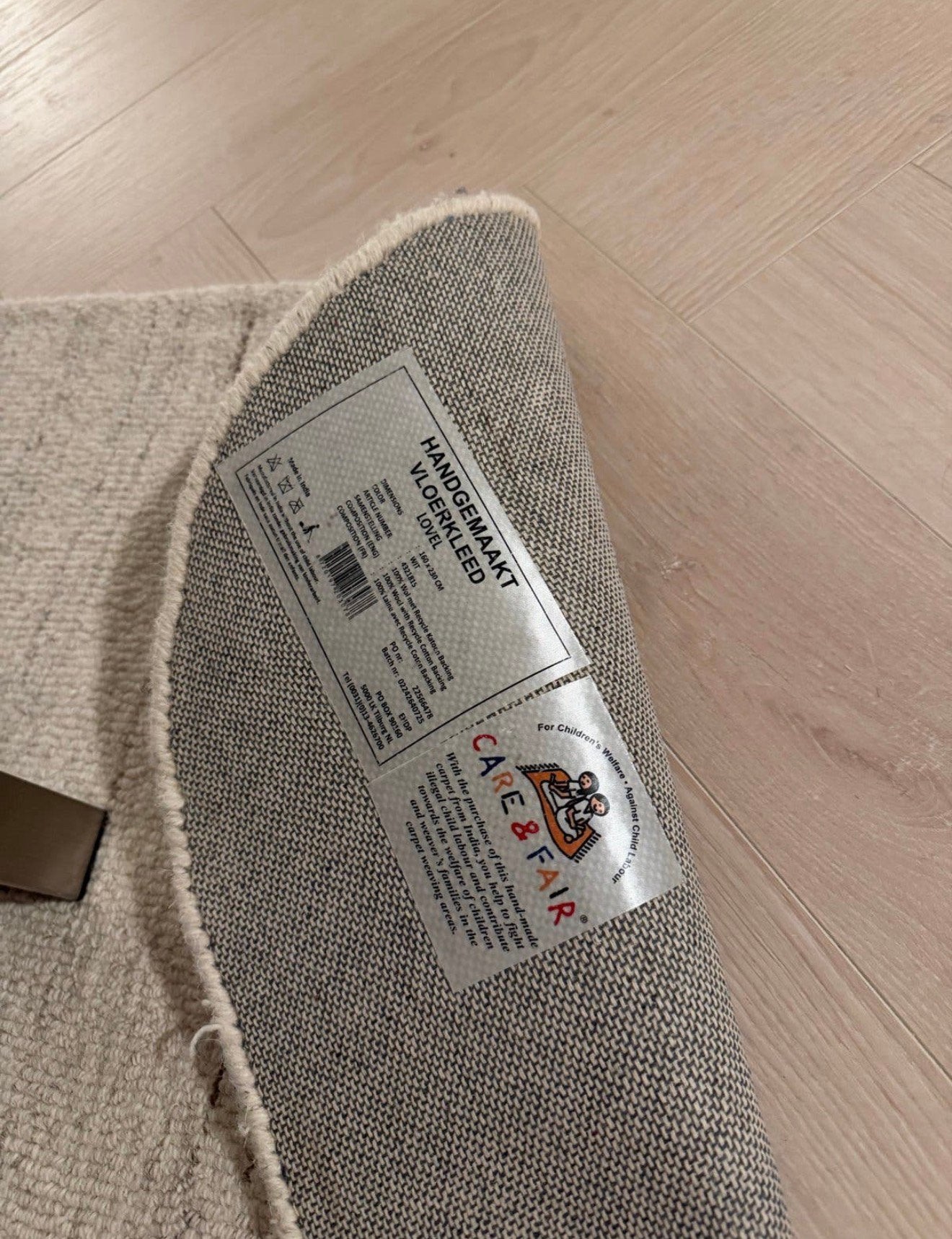 Kwantum vloerkleed - 160x230, Ophalen, Beige, 150 tot 200 cm, 200 cm of meer