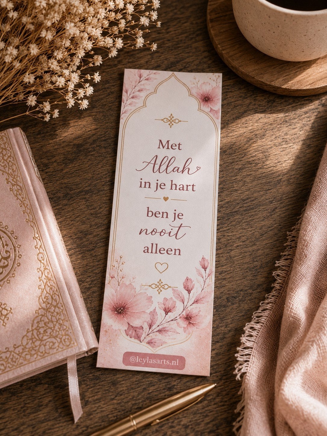 Boekenlegger 'Met Allah in je hart ben je nooit alleen', Verzamelen, Boekenleggers, Ophalen of Verzenden