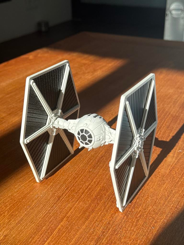 Star Wars Tie Fighter 3D print 12 cm, Ophalen of Verzenden, Zo goed als nieuw, Beeldje of Buste
