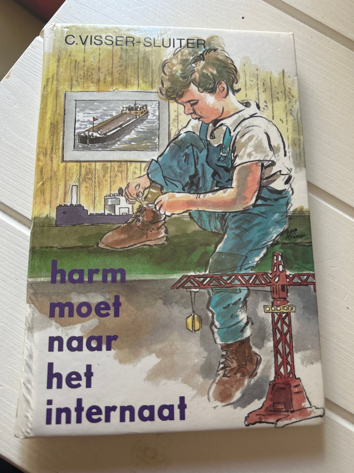 Harm moet naar het internaat - C. Visser-Sluiter, Ophalen of Verzenden, Gelezen, Fictie algemeen