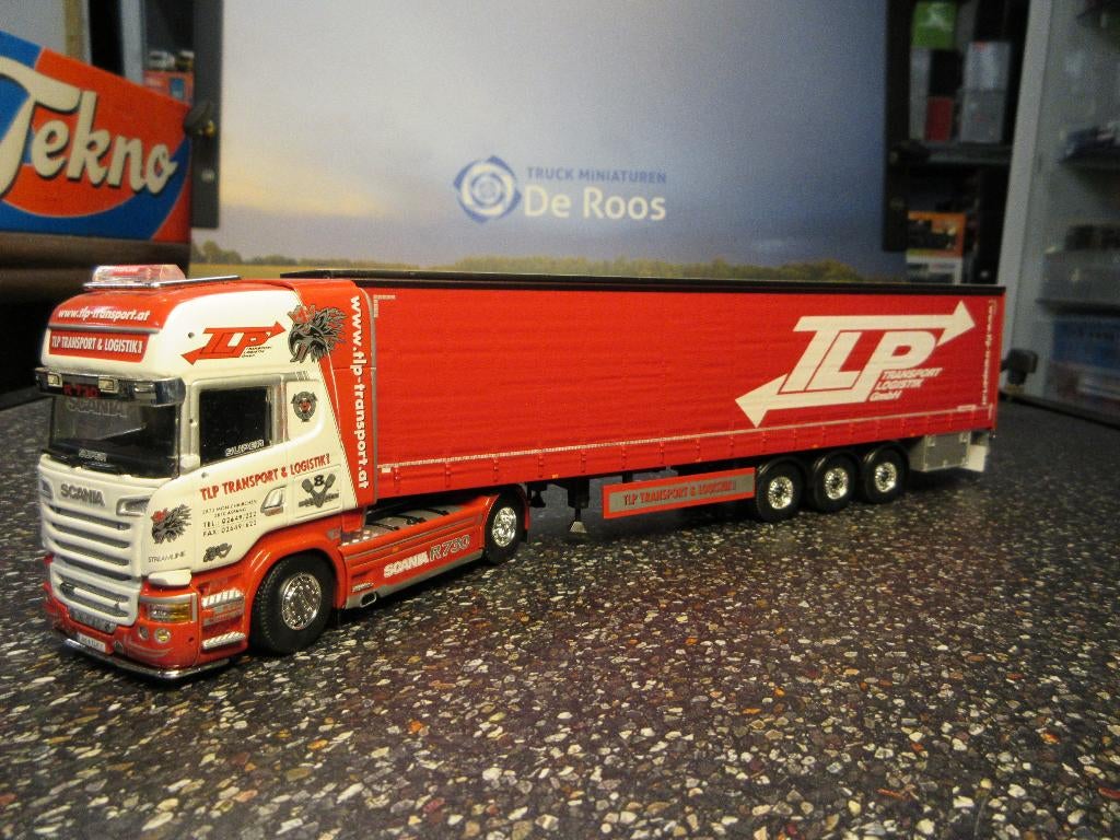 Tekno Scania R 730 TLP Transport, Ophalen of Verzenden, Nieuw, Bus of Vrachtwagen, Tekno
