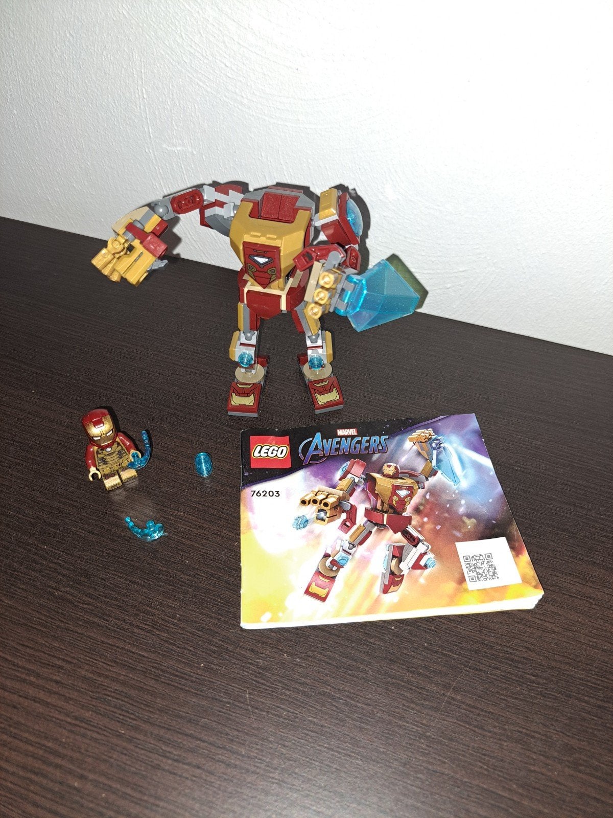 lego   avengers iron man, 76203, Marvel, Lego, Zo goed als nieuw, Complete set