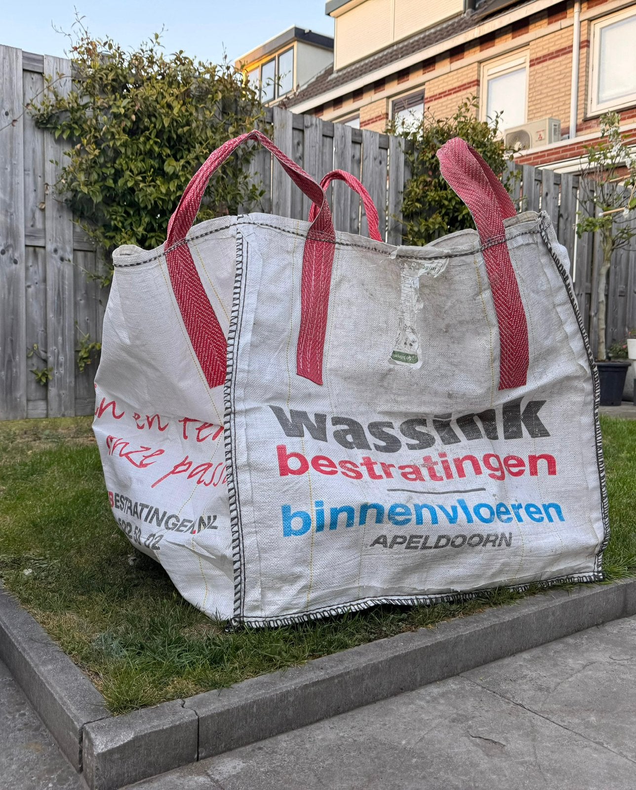 Stevige bigbag - puinzak - bigbag 75x75x75 cm, Ophalen, Zo goed als nieuw