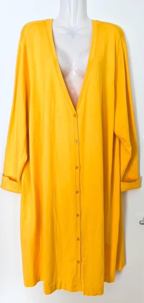 Ulla Popken select vest maat 50/52[v], Kleding | Dames, Ophalen of Verzenden, Nieuw, Geel, Trui of Vest