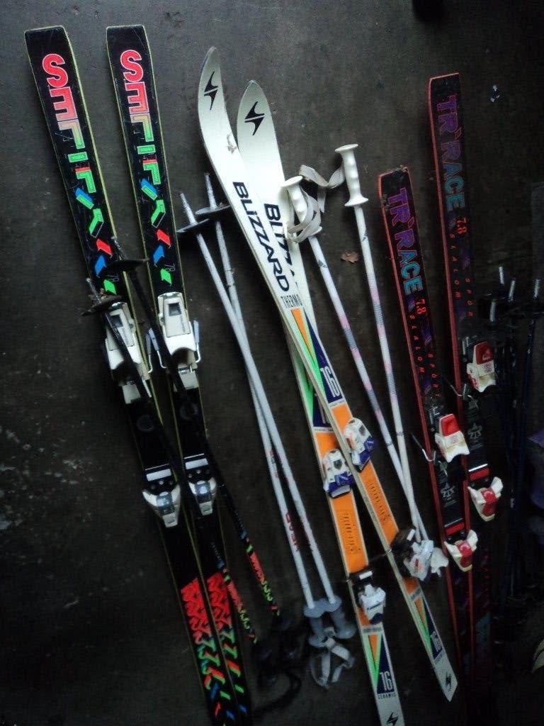 Decoratie sets Ski's en Skistokken, 160 tot 180 cm, Gebruikt, Skiën, Ski's
