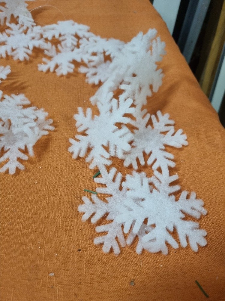 slinger sneeuwvlokken decoratie 4x [b357], Ophalen of Verzenden, 'T Olde Gre-j, Info@toldegrej.nl, Endepoelstraat 20f Didam
