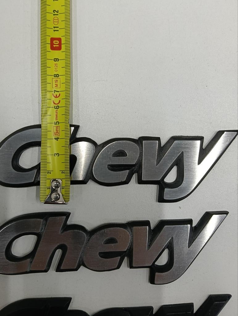 Chevy Embleem Chevrolet geadoniseerd aluminium, Ophalen of Verzenden