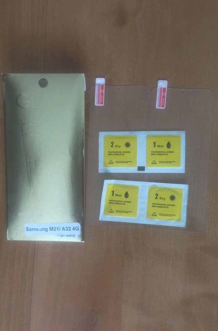 2x Tempered Glass Screenprotector voor Samsung M21/A32 4G, Ophalen of Verzenden, Nieuw, Overige modellen, Screenprotector