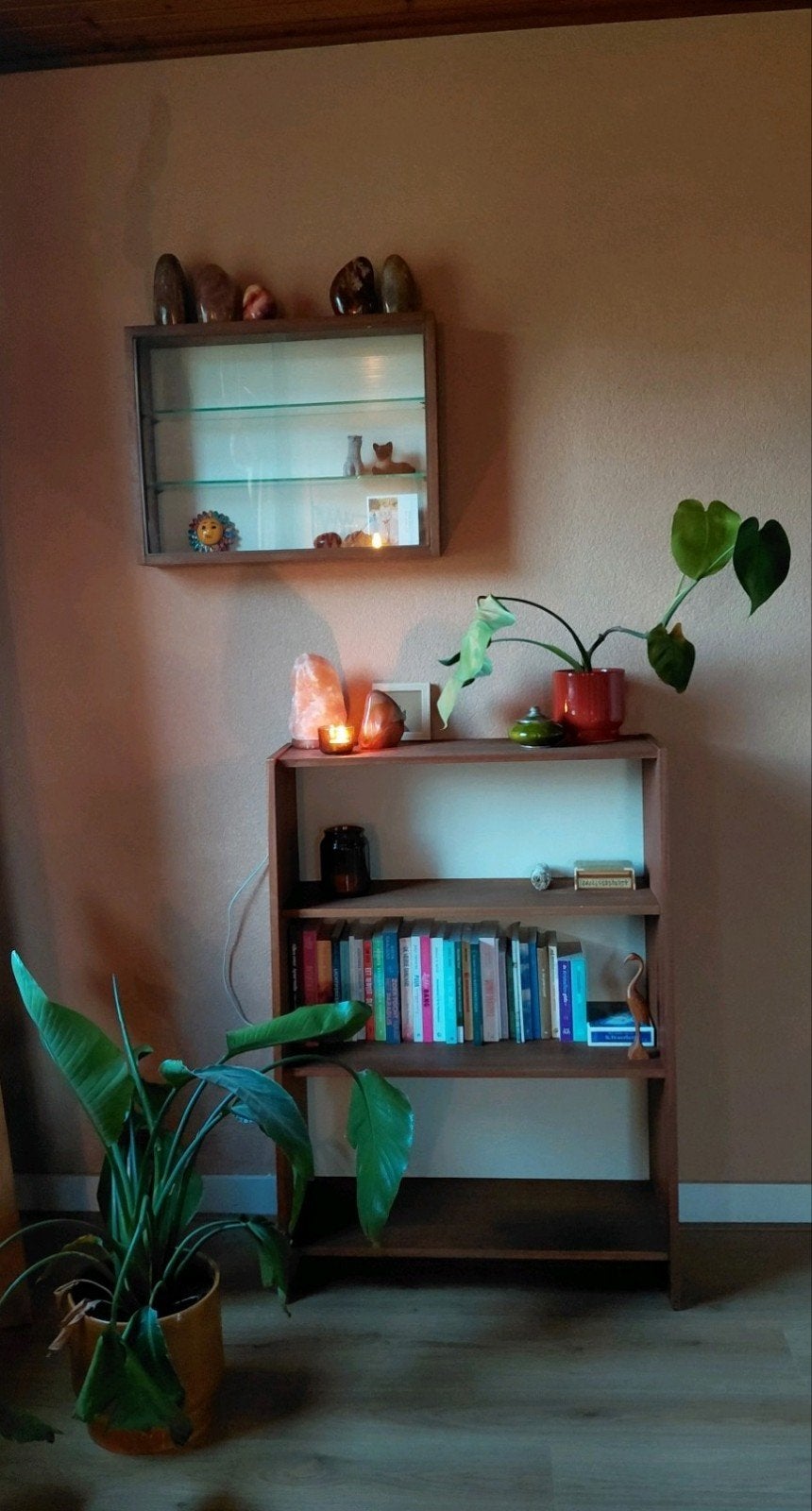 Houten Boekenkast met 3 Planken - Vintage Stijl, Ophalen, Met plank(en), Gebruikt, 100 tot 150 cm