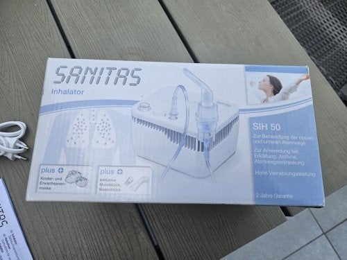 Nieuwe Sanitas SIH 21 Inhalator met verneveltechnologie..., Ophalen of Verzenden, Nieuw, Overige typen