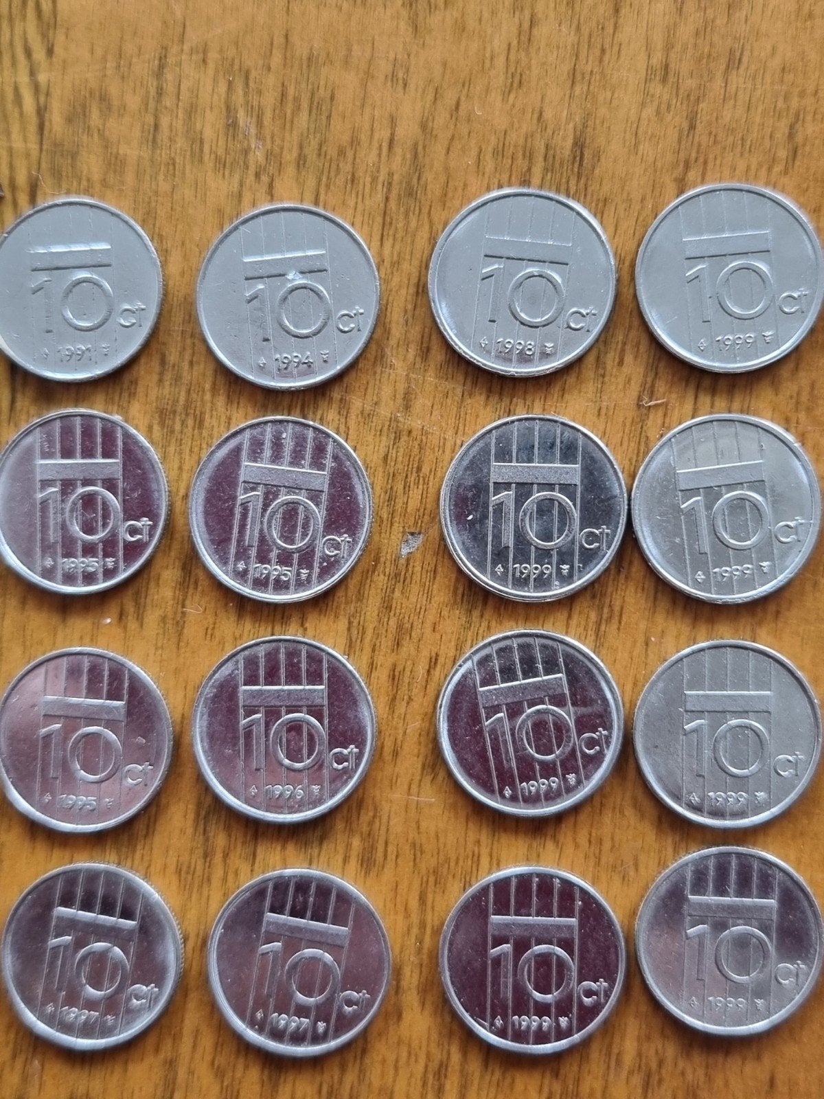 Collectie 34x Nederlandse 0,10 ct munten Beatrix, Ophalen of Verzenden, Koningin Beatrix