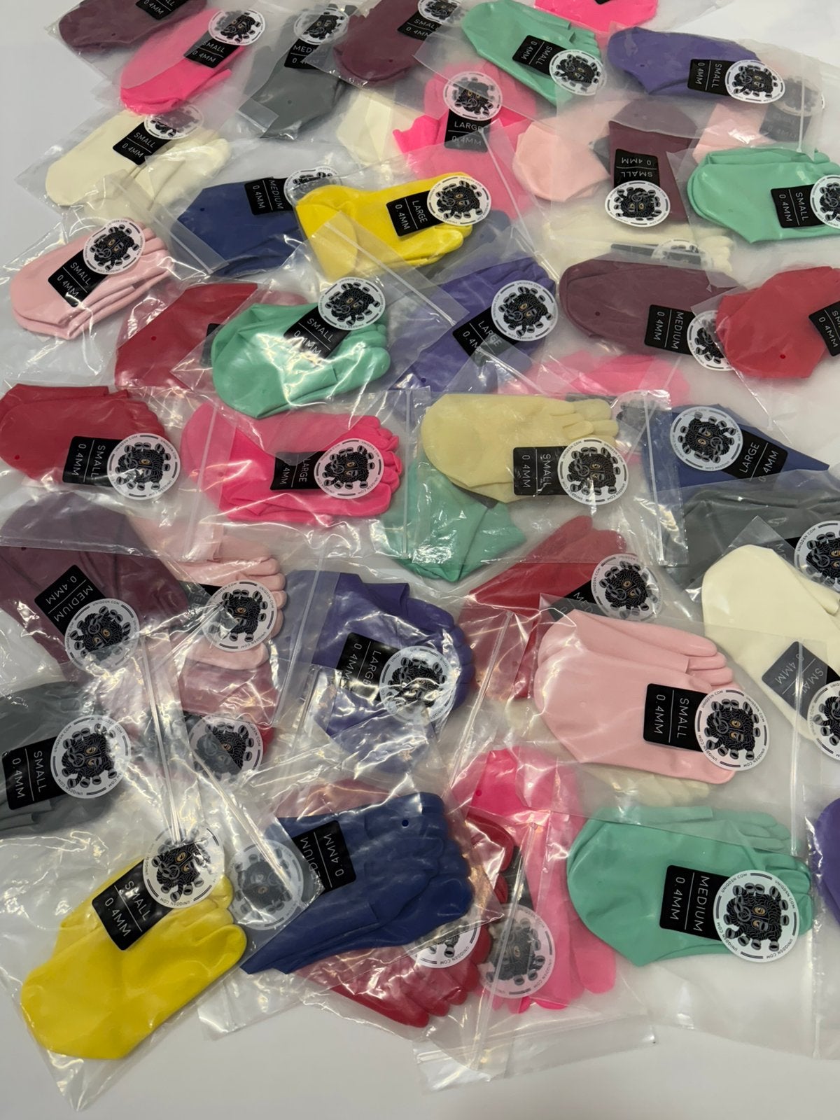 Rest Partij UNIQDSN latex teen sokken en Handschoenen, UNIQDSN, Nieuw, Overige thema's, Accessoires