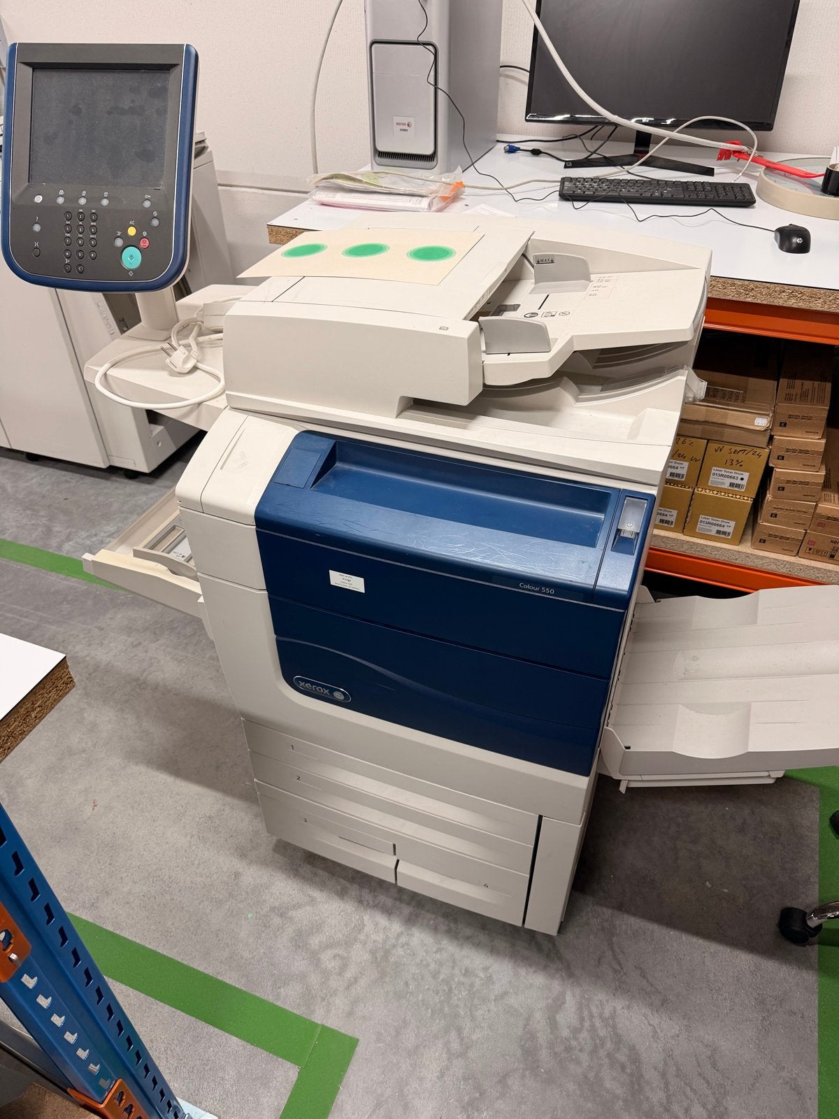Xerox Color 550 professionele kleurenprinter met toebehoren, Computers en Software, Printers, Gebruikt, All-in-one, Kleur printen