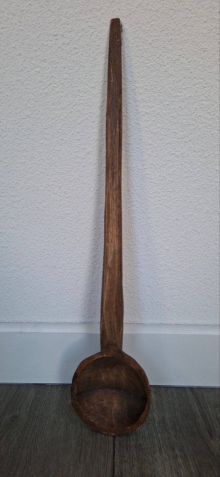 Houten lepel, Ophalen