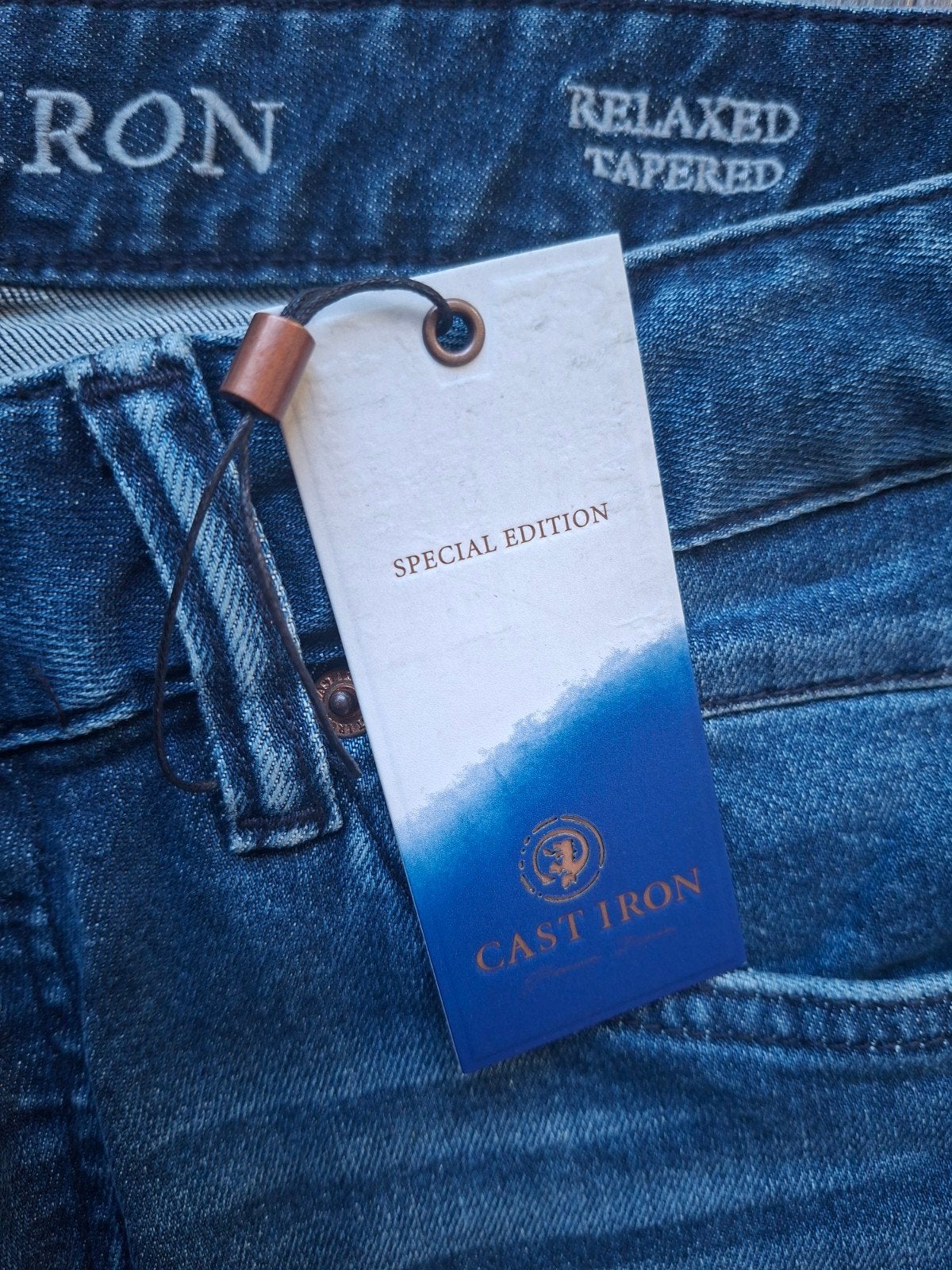 CAST IRON Cuda jeans W33 L32, Blauw, Nieuw, Ophalen of Verzenden, W33 - W34 (confectie 48/50)