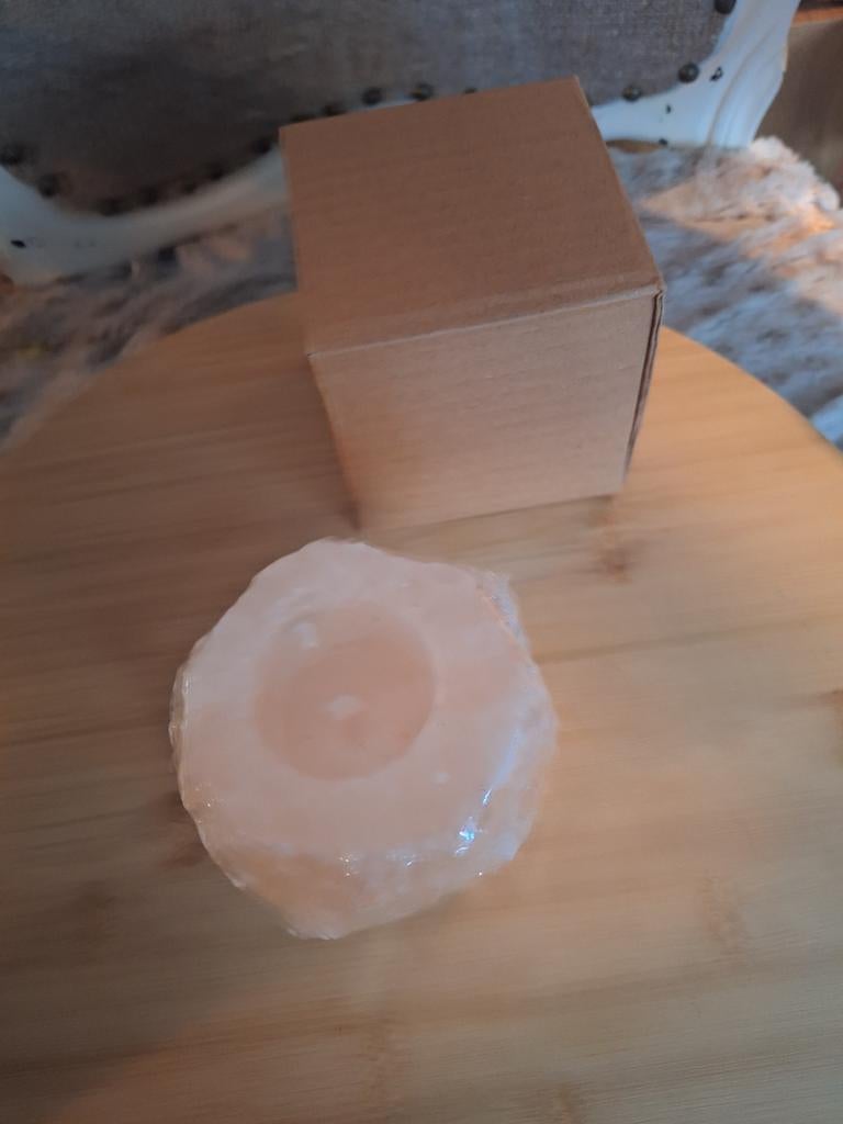 ZOUTSTEEN waxinelichthouders in doosje,Nieuw 60x,pst.3,00, Ophalen of Verzenden, Nieuw, Glas of Kopje
