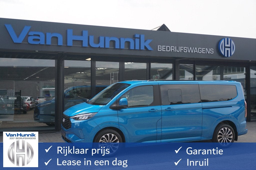 Ford Transit Custom Tourneo 340L 2.5 PHEV 233PK Titanium X P, Auto's, Bestelauto's, Bedrijf, Te koop, 360° camera, ABS, Achteruitrijcamera