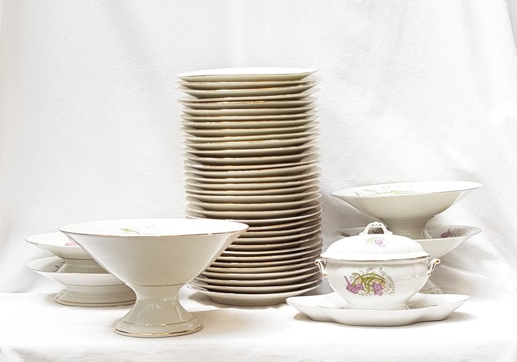 Art Nouveau Dessertservies (40)., Ophalen of Verzenden