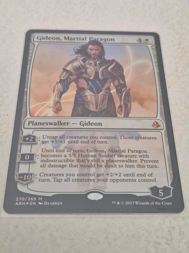 3x Gideon, Martial Paragon - Magic: The Gathering, Een of twee spelers, Ophalen of Verzenden, Zo goed als nieuw, Wizards of the Coast