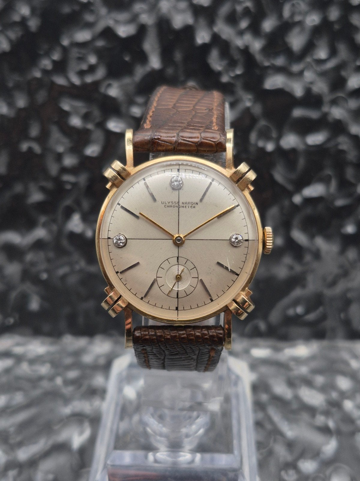 Ulysse Nardin Chronometer Sector Dial 14k Geelgoud - Diamant, Ulysse Nardin, Goud, Polshorloge, Ulysse Nardin