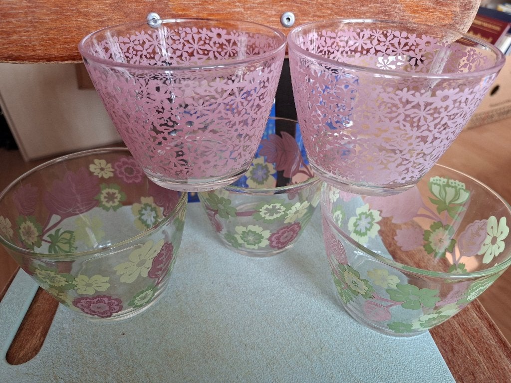 5 glazen Ikea schaaltjes, Ophalen of Verzenden, Overige stijlen, Glas, Schaal of Schalen
