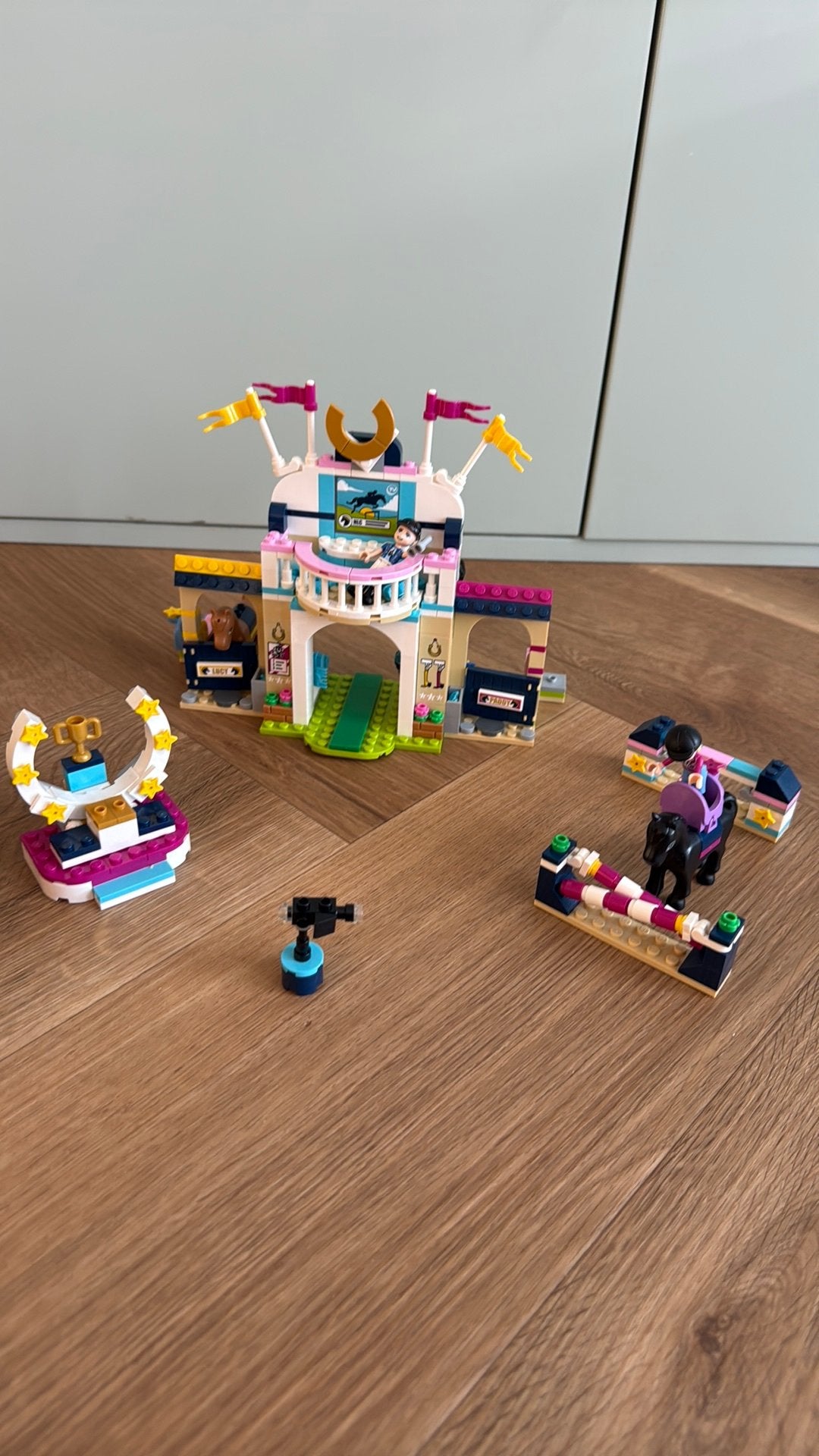 LEGO Friends set 41367: Stephanie’s Paardenspringconcours., Gebruikt, Lego, Ophalen of Verzenden, Complete set