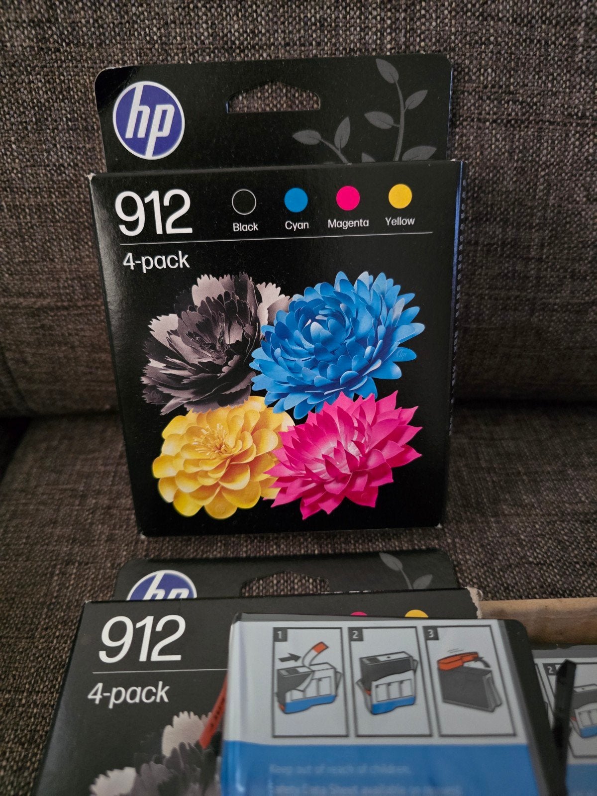 2xHP 912 4-pack inktcartridges - Zwart, Cyaan, Magenta, Geel, Ophalen of Verzenden, Nieuw, Cartridge, HP