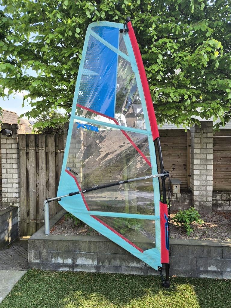 Surfzeil kind, Watersport en Boten, Windsurfen, Zo goed als nieuw, Zeil, Met draagtas, 5 tot 7 m², Ophalen