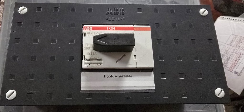 abb hoofdschakelar 63A 4p 3fase, Ophalen of Verzenden, Zo goed als nieuw, Overige typen