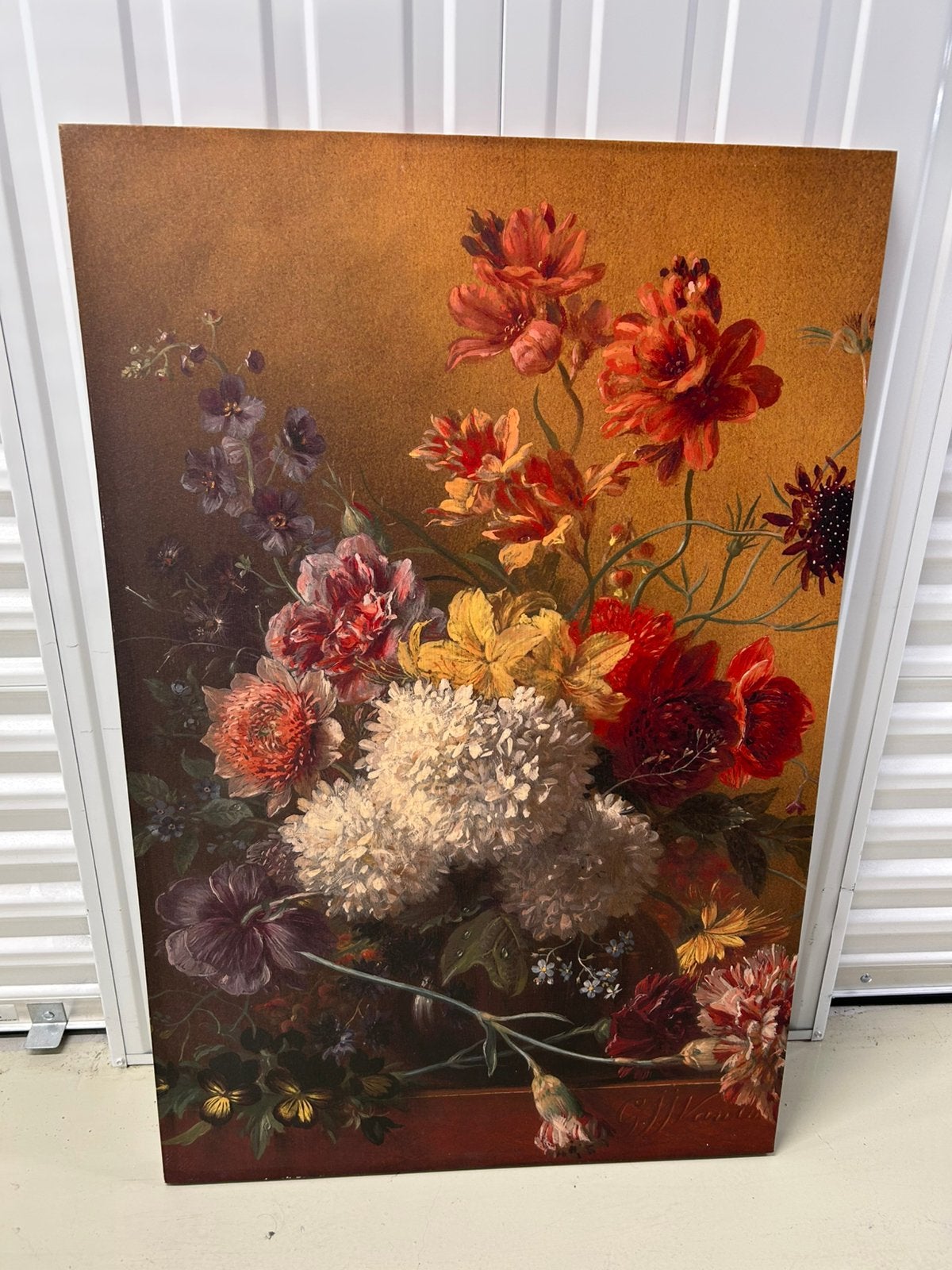 Groot Bloemenschilderij, Ophalen