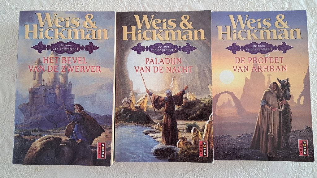 Weis & Hickman : De roos van de profeet trilogie (poema), Boeken, Ophalen of Verzenden, Gelezen, Weis & Hickman