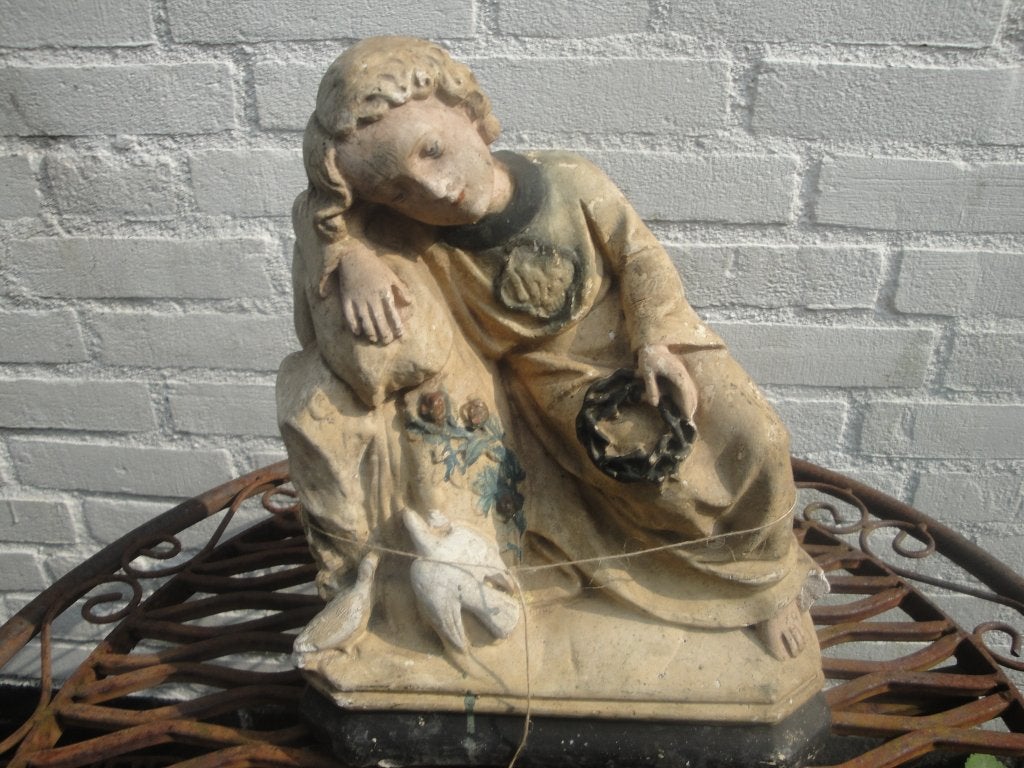 janneke beeld mooie kleuren, Antiek en Kunst, Ophalen of Verzenden
