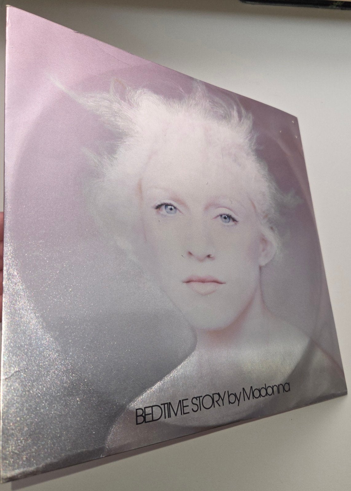 12" madonna bedtime story maxi single holographic metallic, LP, Gebruikt, Pop, Ophalen of Verzenden