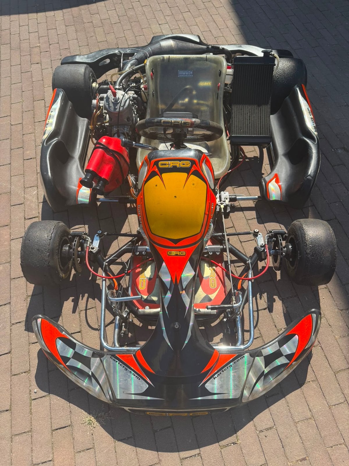 CRG KZ Kart met TM K9 motor en optioneel Mychron 5 2T, Sport en Fitness, Karting, Ophalen, Gebruikt, Kart