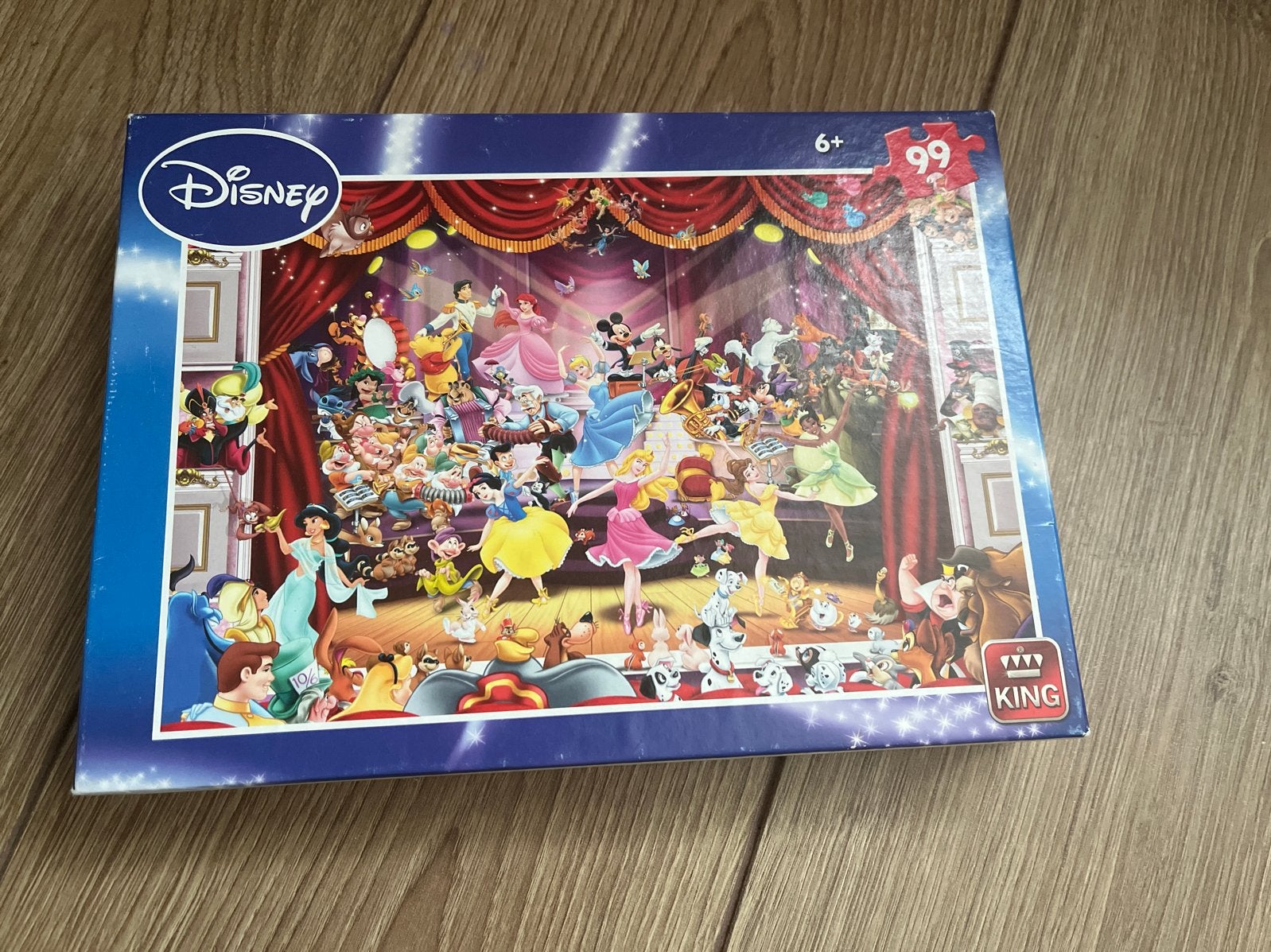 Disney puzzel 99 stukjes - King, Ophalen of Verzenden, Minder dan 10 stukjes, Zo goed als nieuw, 6 jaar of ouder
