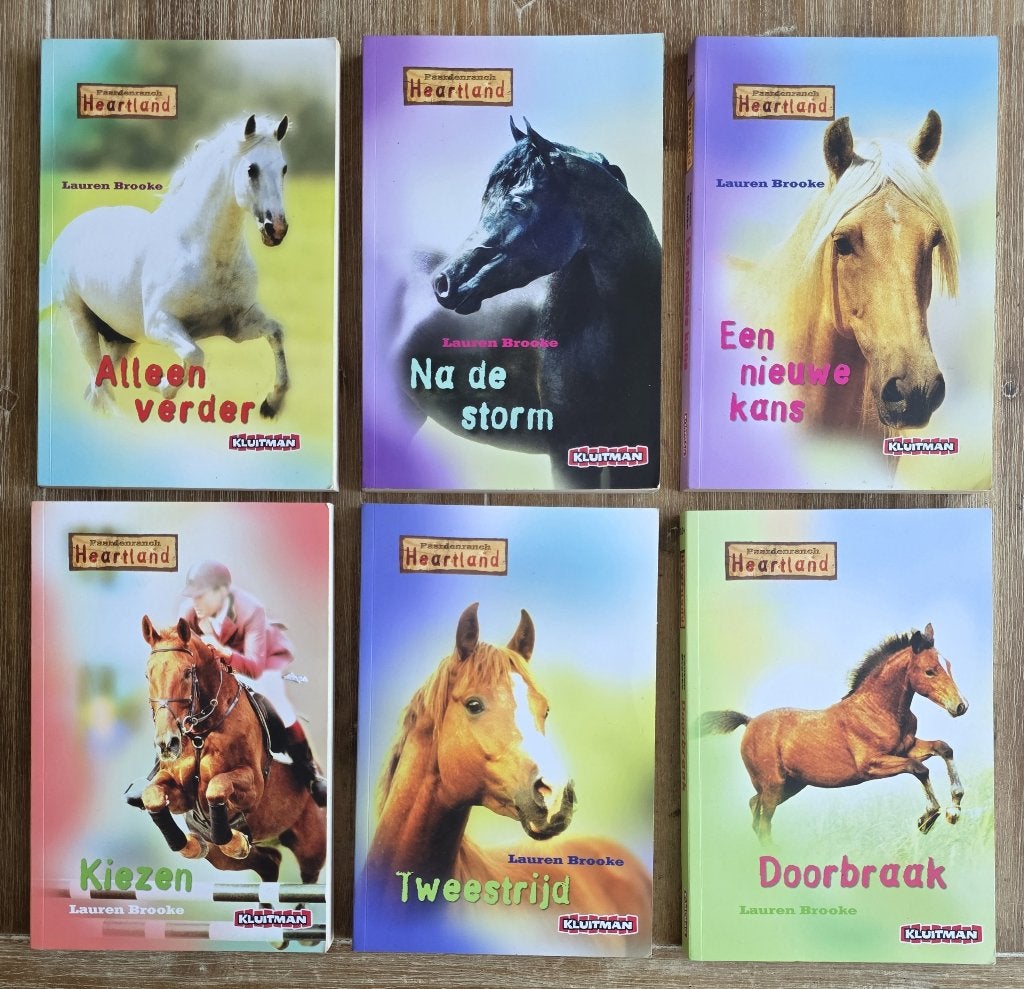 6 x Paardenranch Heartland - Lauren Brooke, Ophalen of Verzenden, Zo goed als nieuw, Lauren Brooke