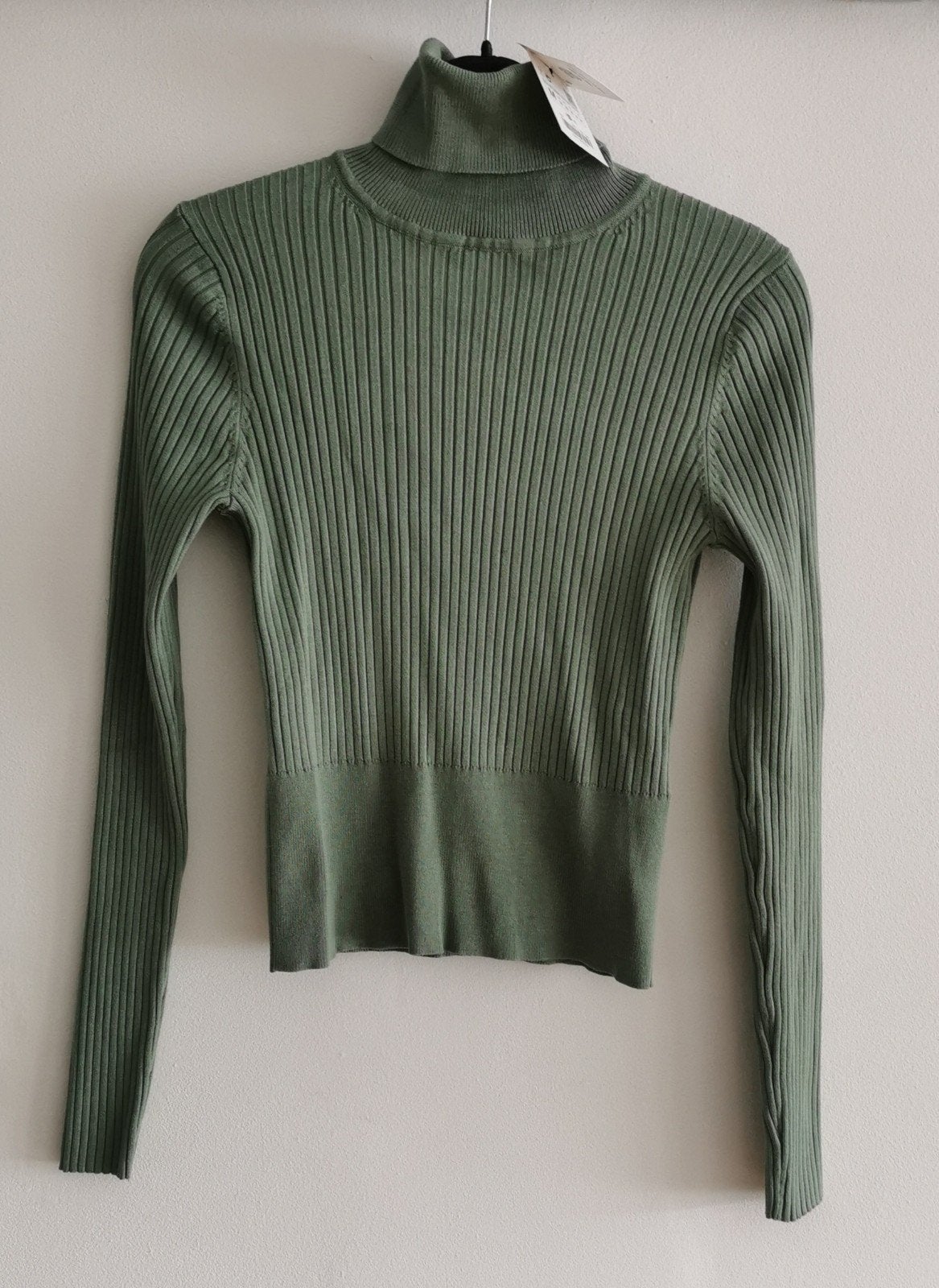 ZARA ribtrui met col mt. S/M, Kleding | Dames, Verzenden, Zara, Nieuw, Maat 36 (S)