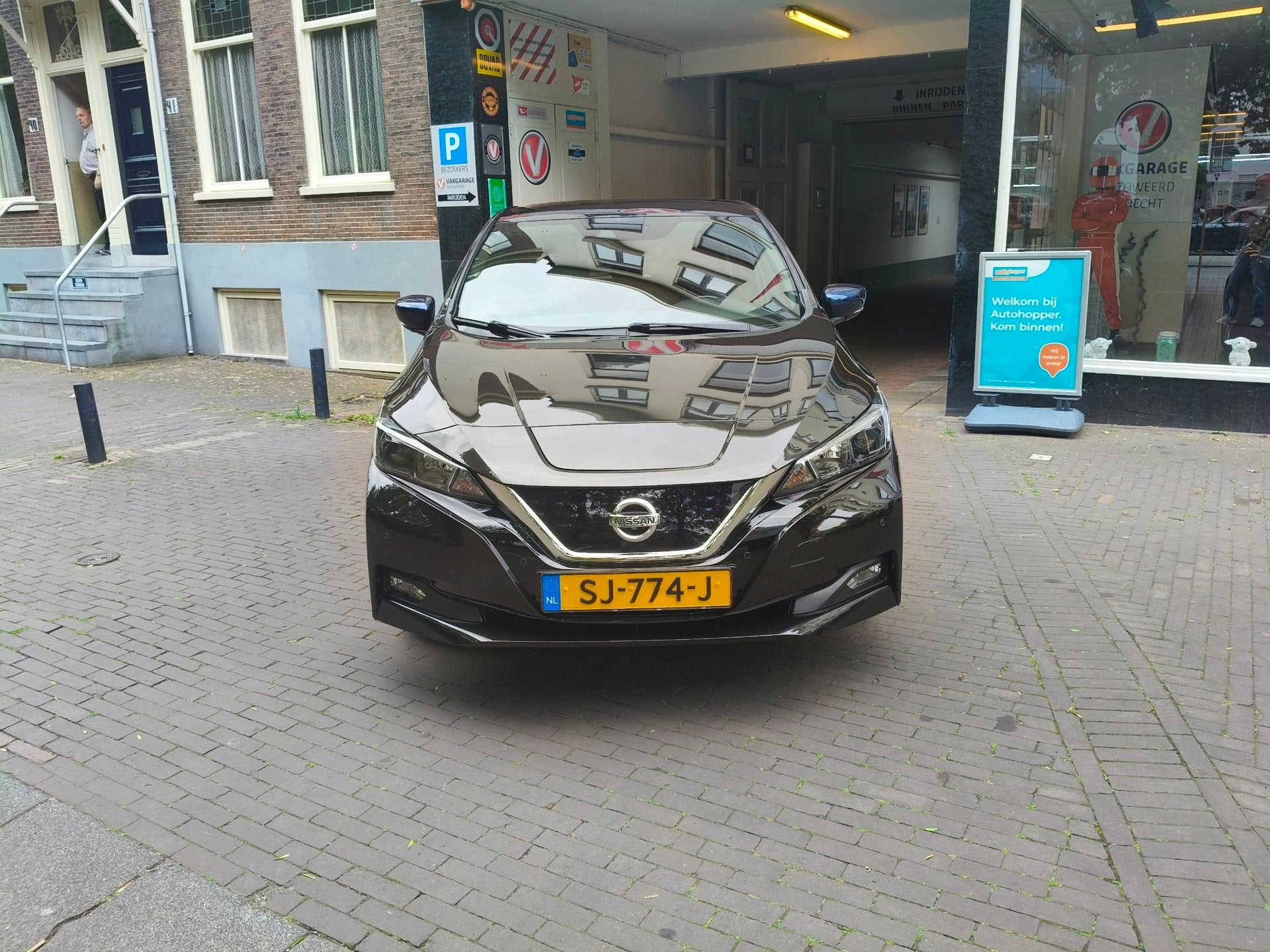 Nissan LEAF 2.ZERO EDITION 40 kWh SOH 89,13%, Auto's, Nissan, Stof, Gebruikt, 150 pk, Zwart