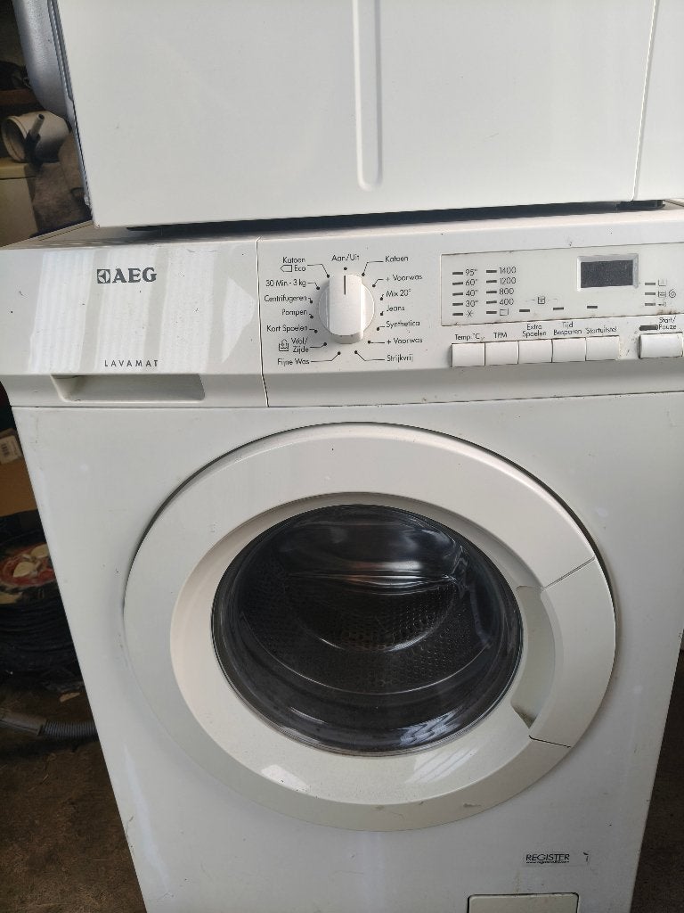 Wasmachine, Ophalen, Gebruikt, 1200 tot 1600 toeren, 85 tot 90 cm