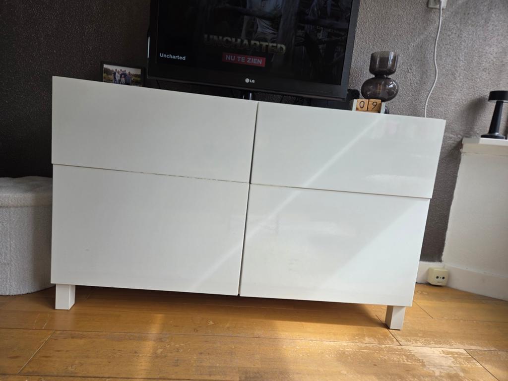 Ikea tv meubel Besta, Ophalen, Overige materialen, Gebruikt, 100 tot 150 cm