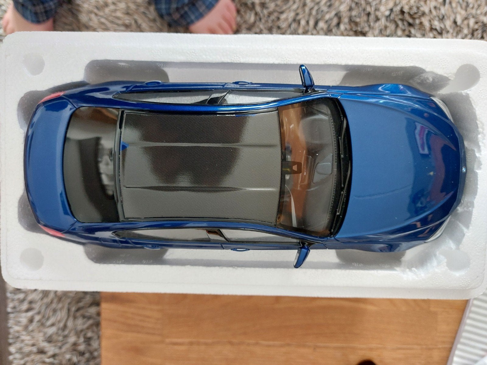 Gt Spirit  1/18 Bmw M6 Grand Coupe Blauw, Hobby en Vrije tijd, Modelauto's | 1:18, Ophalen of Verzenden, Zo goed als nieuw, Auto
