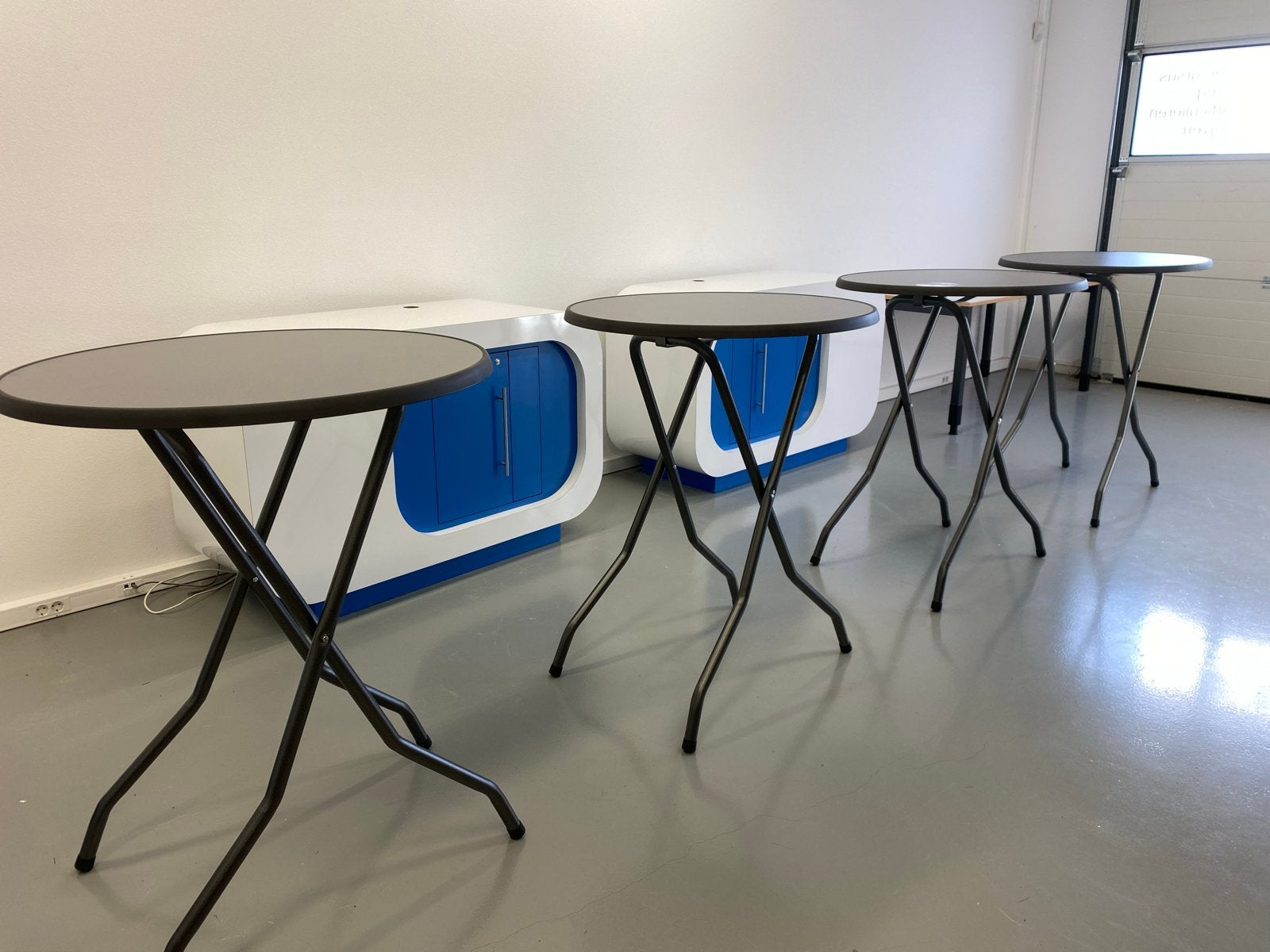 4x nieuwe  H-Line Klapbare statafel - Grijs, Ophalen, Nieuw