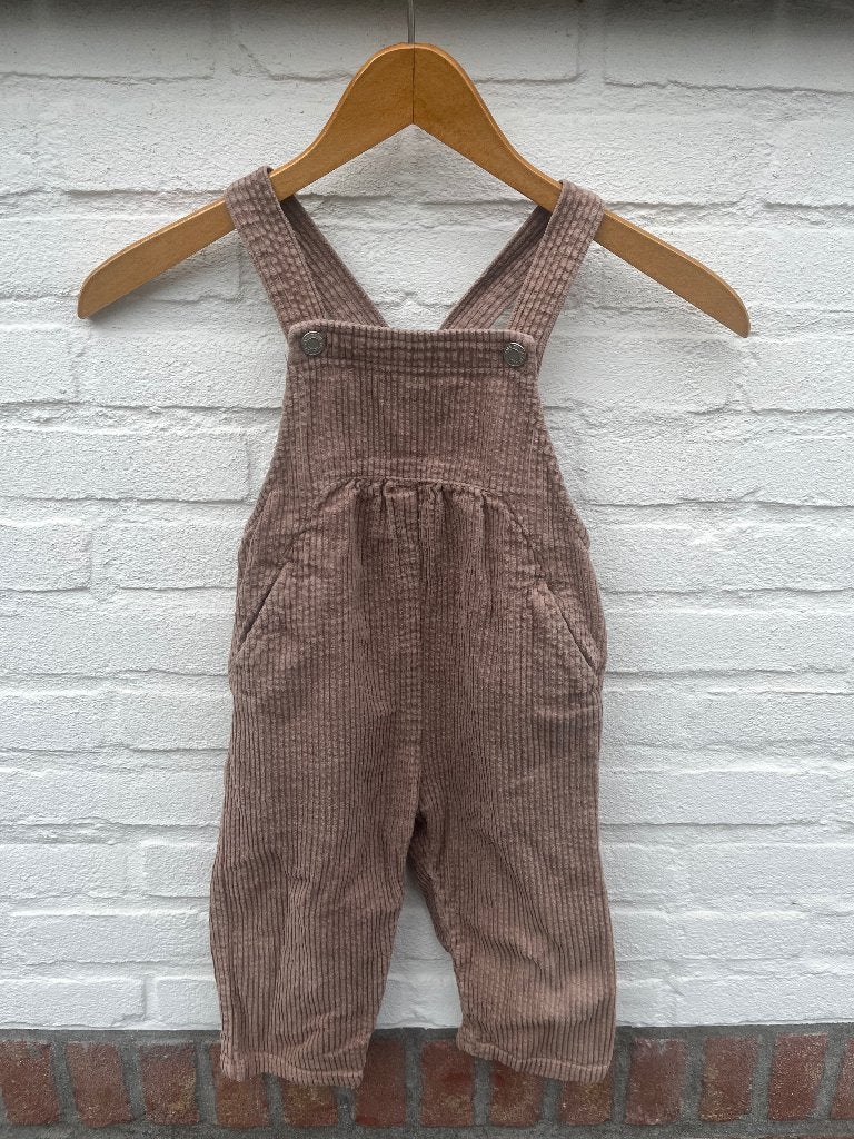 ZARA unisex ribcord corduroy tuinbroek bruin  maat 92 herfst, Kinderen en Baby's, Ophalen of Verzenden, Zo goed als nieuw, Jongen of Meisje
