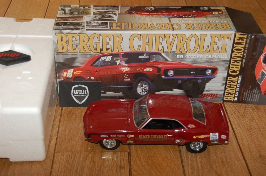 1:18 CHEVROLET CAMARO BERGER GMP diecast WRH, Verzenden, Zo goed als nieuw, Auto, Overige merken