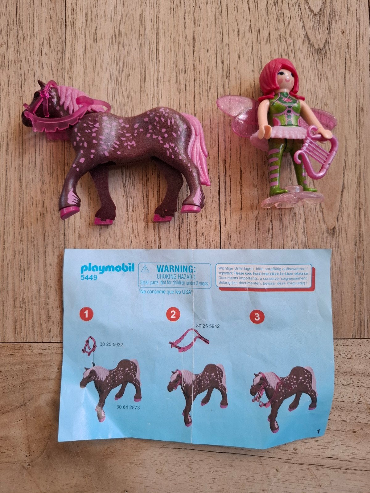 Playmobil Fairies set 5449 Fee Surya met Rubypaard, Ophalen, Gebruikt, Fantasy, Figuren