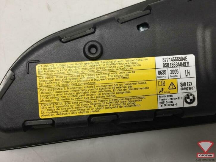 bmw 3 serie e90 stoelairbag stoel airbag links 86714666504e, Petuelring 130
80788  Munich, DE, Gebruikt, Info@bmw.de, Ophalen of Verzenden