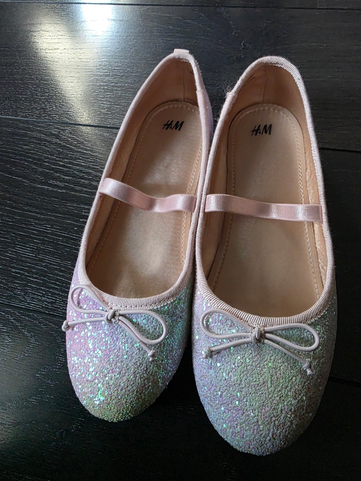Glitter Ballerina's H&M - Maat 34 ☺️, Ophalen, Meisje, H&M, Schoenen