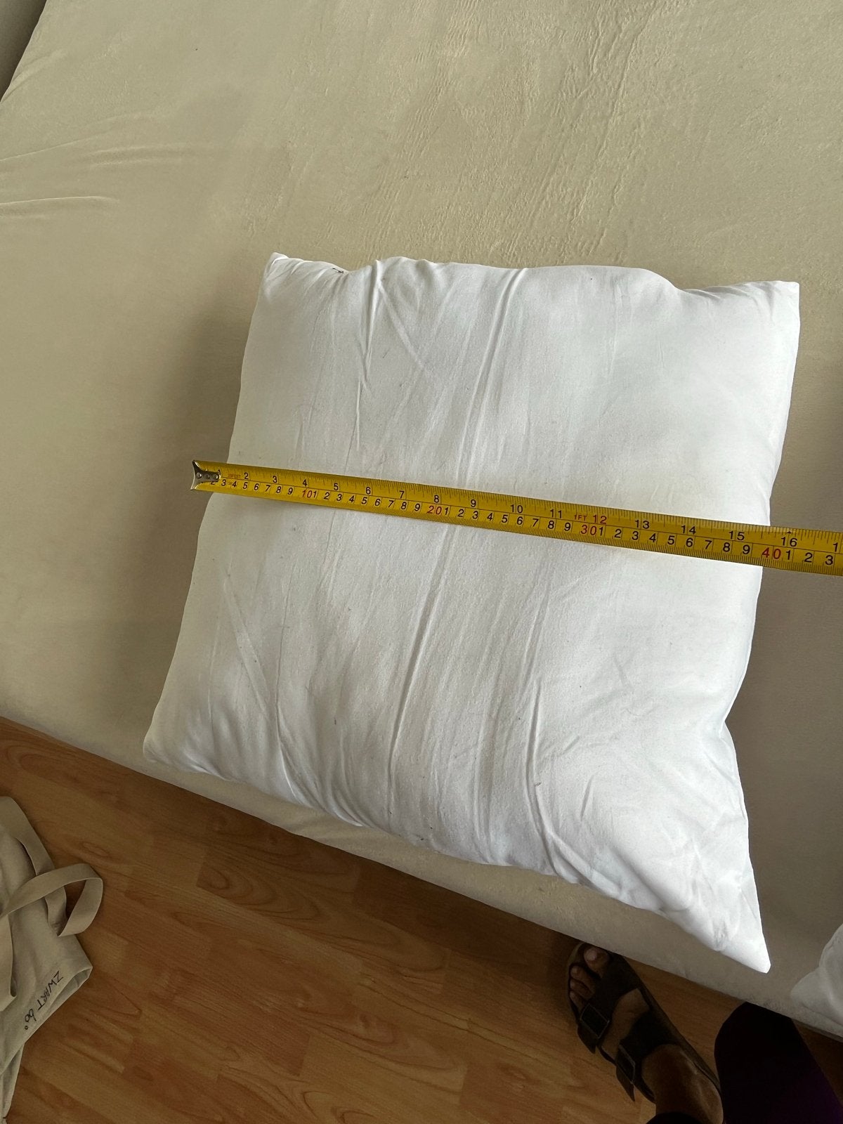 Witte binnenkussens voor (2 stuks), Ophalen, Gebruikt, Wit, Vierkant