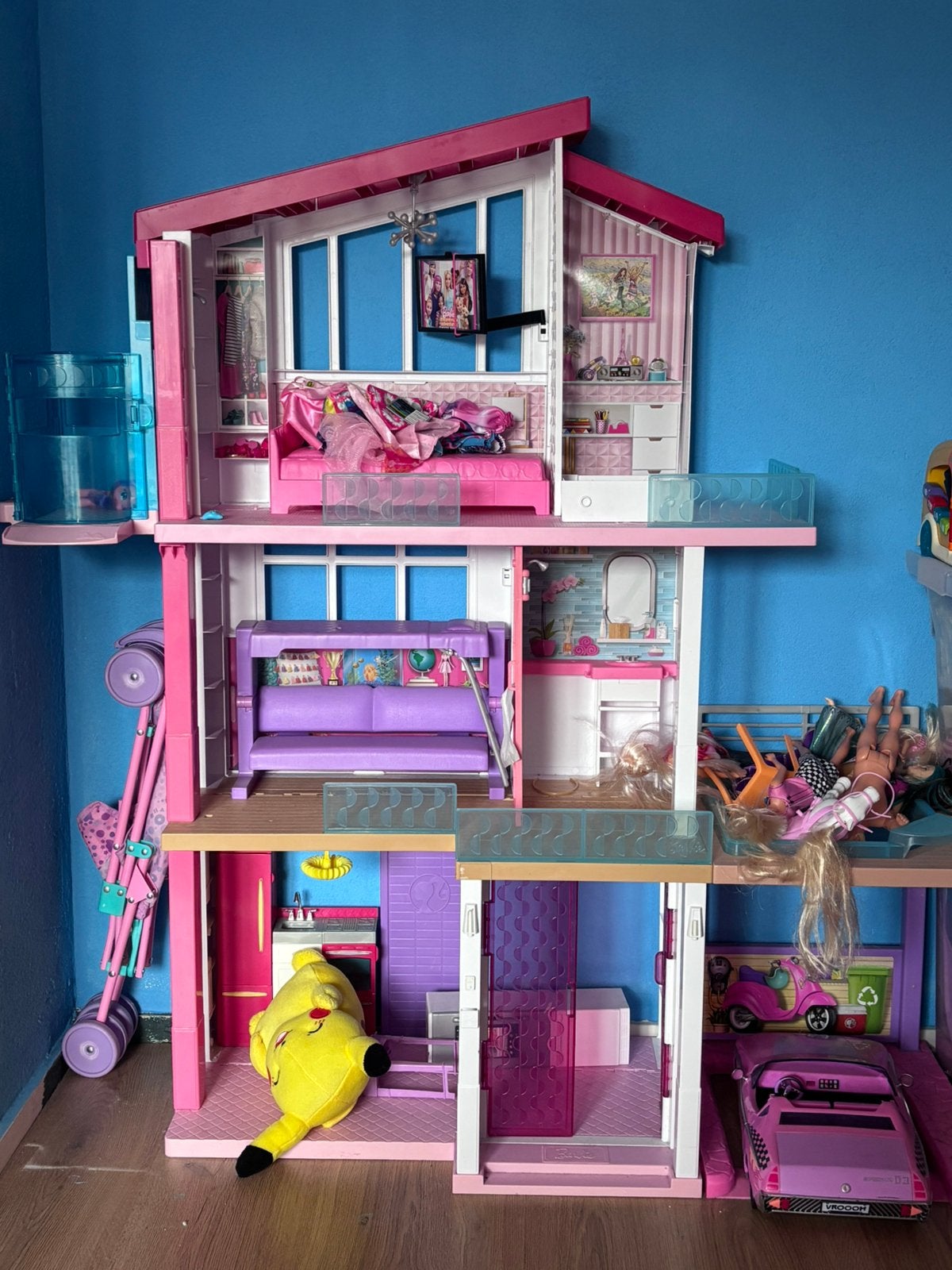 Groot barbie huis  # barbiedreamhouse, Ophalen, Zo goed als nieuw, Poppenhuis